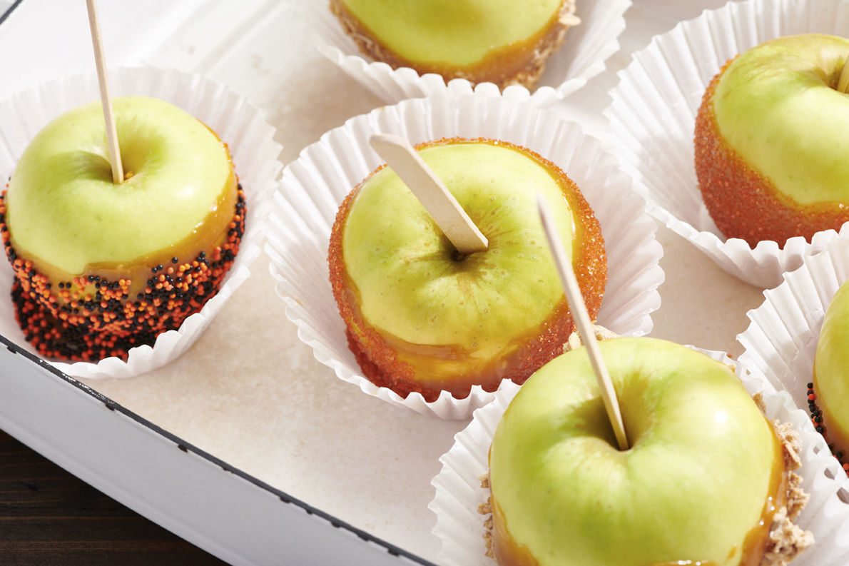 Eten-Halloween karamel appel